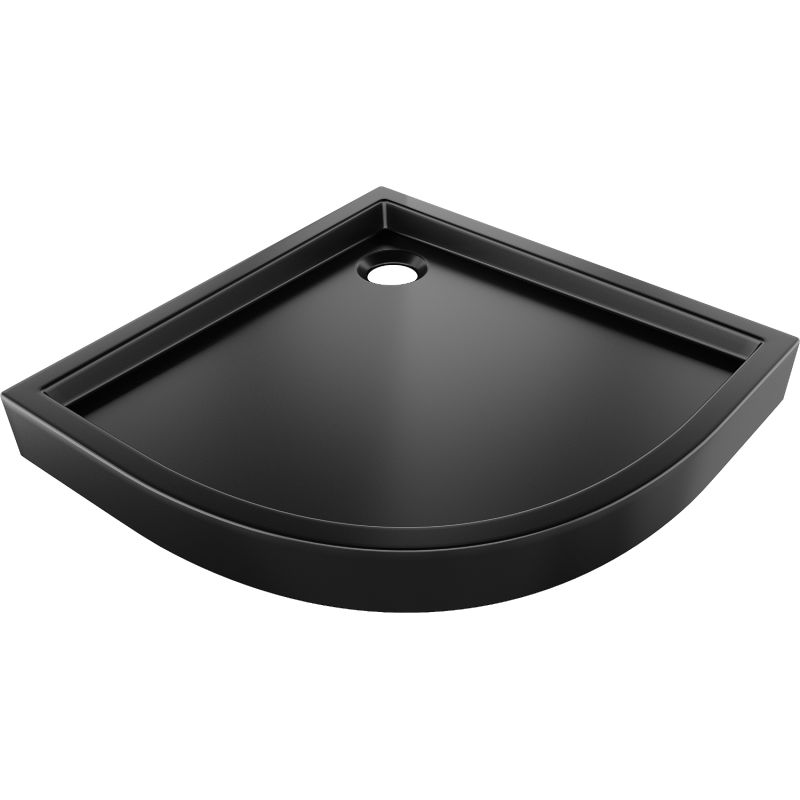 Mexen Flow+ pusapvalis dušo padėklas 80 x 80 cm, juodas matinis - 46Q708080H