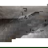 Mexen Lunar L pusapvalė dušo kabina atveriama 100 x 100 cm, permatoma, šlifuota šautuvo pilka - 833L-100L-100P-66-00