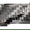 Mexen Lunar L pusapvalė dušo kabina, 100 x 80 cm, skaidri, gun metal - 833L-100L-080P-95-00