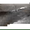 Mexen Lunar L pusapvalė dušo kabina su atveriamomis durimis 100 x 100 cm, skaidrus, šlifuotas nikelis - 833L-100L-100P-97-00