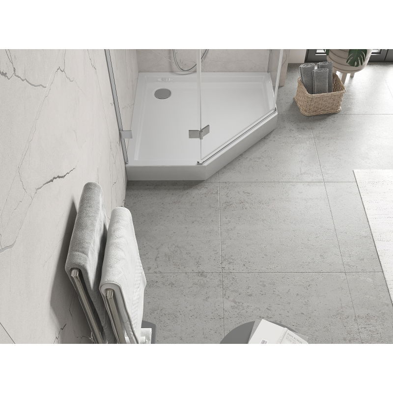 Mexen Flow+ penkiakampė dušo padėklas 90 x 90 cm, baltas blizgus - 46P109090H