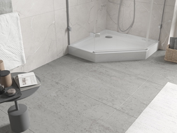 Mexen Flow+ penkiakampė dušo padėklas 90 x 90 cm, balta blizgi - 46P109090H