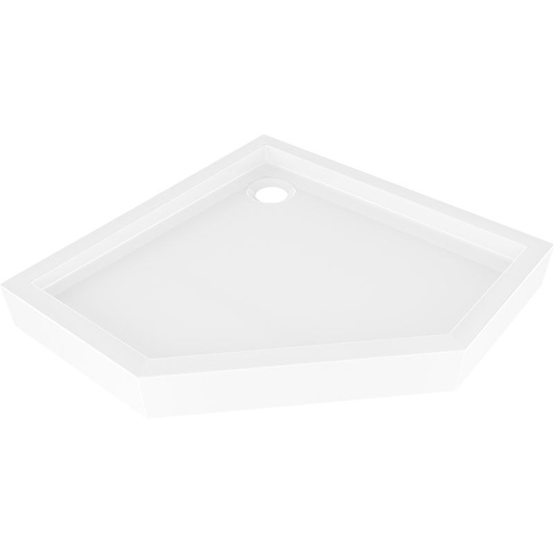 Mexen Flow+ penkiakampė dušo padėklas 100 x 100 cm, baltas blizgus - 46P101010H