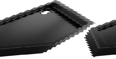 Mexen Flow+ penkiakampė dušo padėklas 90 x 90 cm, juoda matinė - 46P709090H