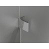 Mexen Lunar Duo dušo kabina su atveriamomis durimis 95 x 95 cm, skaidri, chromuota - 834-095L-095P-01-00
