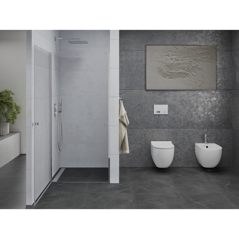 Mexen Pretoria dušo durelės, varstomos, 70 cm, skaidrios, chromuotos - 852-070-000-01-00