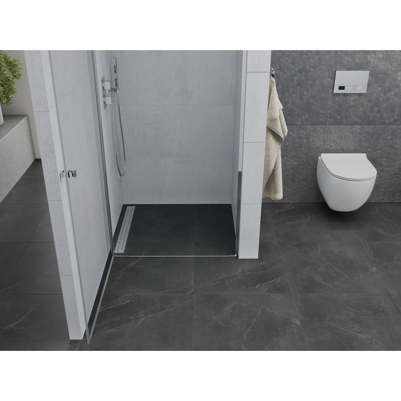Mexen Pretoria varstomos dušo durys 80 cm, skaidrios, chromuotos - 852-080-000-01-00