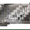Mexen Lunar Duo 115 x 70 cm dušo kabina su durimis, permatoma, chromas - 834-115L-070P-01-00