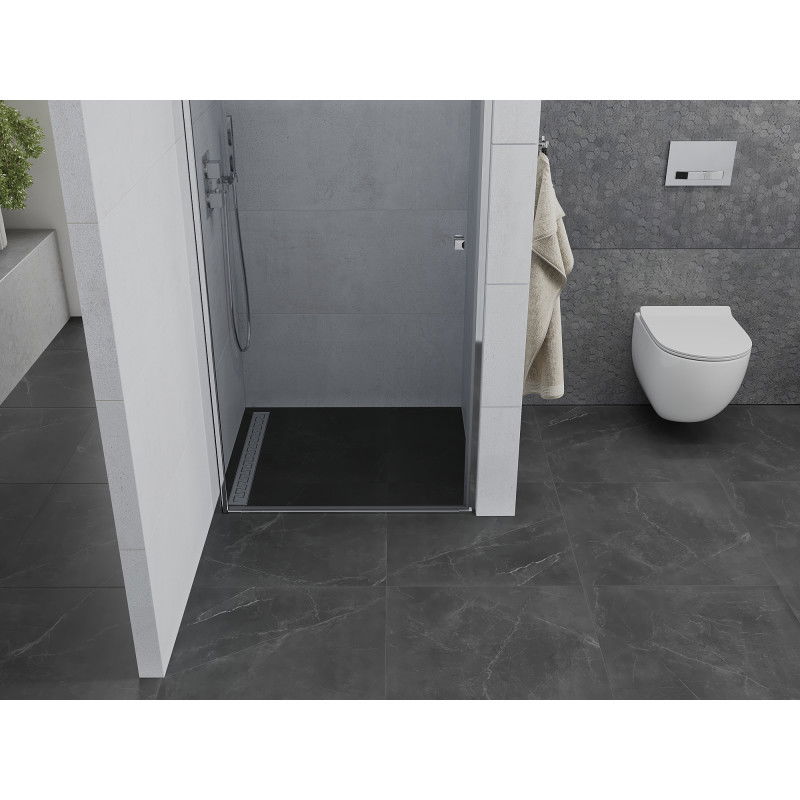 Mexen Pretoria dušo durys, varstomos, 100 cm, skaidrios, chromas - 852-100-000-01-00