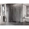 Mexen Lunar L Duo atveriamoji dušo kabina 95 x 90 cm, permatoma, chromuota - 834L-095L-090P-01-00