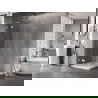 Mexen Lunar L Duo atvira dušo kabina 95 x 95 cm, skaidri, chromas - 834L-095L-095P-01-00