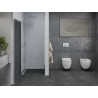 Mexen Pretoria atsidarantis dušo durys 90 cm, grafitas, chromas - 852-090-000-01-40
