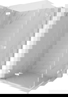 Mexen Lunar Duo kairu kabina atverčiama kairė 85 x 80 cm, permatoma, balta - 834-085L-080P-20-00