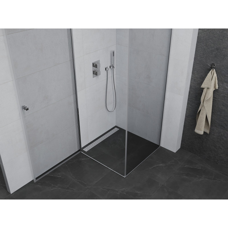 Mexen Pretoria Stiklinė dušo kabina 70 x 70 cm, skaidri, chromas - 852-070-070-01-00