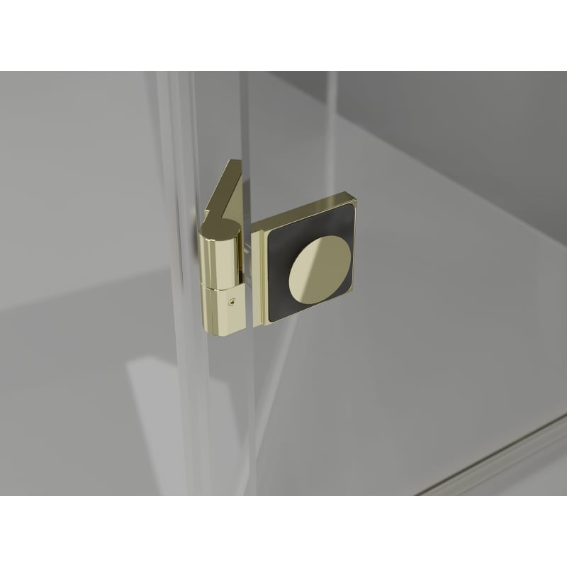 Mexen Lunar Duo dušo kabina atidaroma į kairę 90 x 80 cm, permatoma, auksinė - 834-090L-080P-50-00
