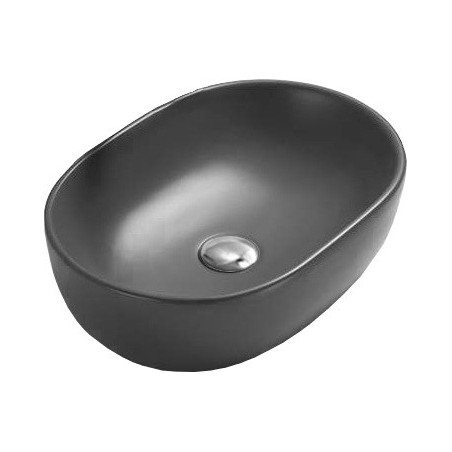 Mexen Viki stalviršio praustuvas 48 x 35 cm, tamsiai pilkas matinis - 21054871