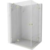 Mexen Lunar Duo atveriama dušo kabina 120 x 85 cm, skaidri, auksinė šlifuota - 834-120L-085P-55-00