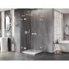 Mexen Lunar L Duo atveriamos dušo kabinos 85 x 85 cm, skaidri, balta - 834L-085L-085P-20-00