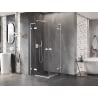 Mexen Lunar L Duo atveriamos dušo kabinos 85 x 85 cm, skaidri, balta - 834L-085L-085P-20-00