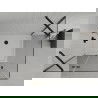 Mexen Roma pakreipiama dušo kabina 120 x 70 cm, Skaidrus, Juoda + dušo padėklas Flat, Balta - 854-120-070-70-00-4010B