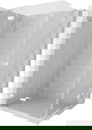 Mexen Lunar L Duo kairioji varstoma dušo kabina 95 x 75 cm, skaidri, balta - 834L-095L-075P-20-00