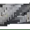 Mexen Pretoria pakreipiama dušo kabina 70 x 110 cm, Skaidrus, Juoda - 852-070-110-70-00