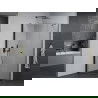 Mexen Pretoria pakreipiama dušo kabina 70 x 110 cm, Skaidrus, Juoda - 852-070-110-70-00