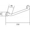 Mexen sieninis turėklas 30 cm, Chromo - 70101630-00