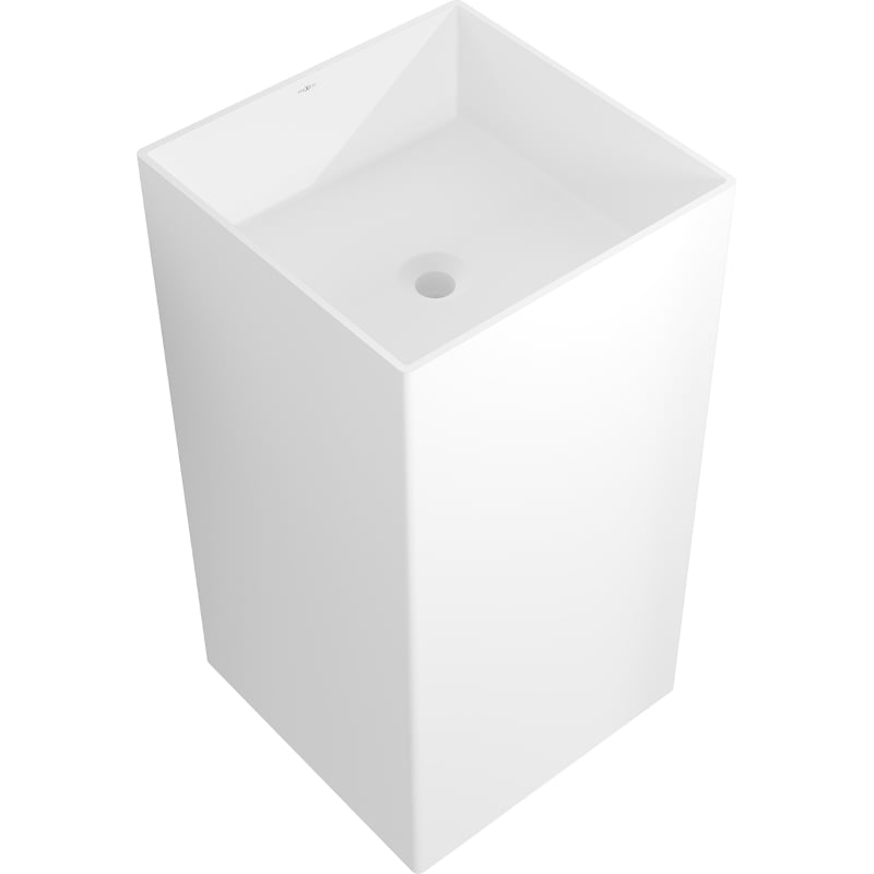 Mexen Xola-2 laisvai pastatomas praustuvas iš konglomerato 45 x 45 cm, baltas matinis - 26594500