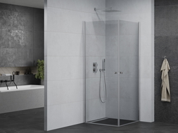 Mexen Pretoria Duo pakabinė dušo kabina 80 x 80 cm, skaidri, chromuota - 852-080-080-02-00