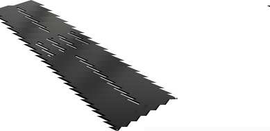 Mexen Toro padėklo apvadas 170-200 cm, juodas - 43930070