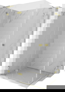 Mexen Lunar L Dviguba dušo kabina varstoma kairė 120 x 105 cm, skaidrus, auksinis - 834L-120L-105P-50-00