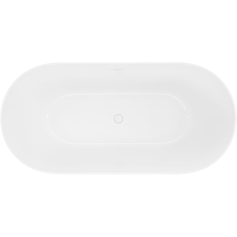 Mexen Luna Slim laisvai stovinti vonia 170 x 75 cm, balta, baltas perleidimo - 52041707500-20