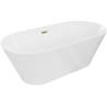 Mexen Luna Slim laisvai pastatoma vonia 170 x 75 cm, balta, aukso perpylimas - 52041707500-50