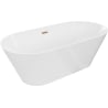 Mexen Luna Slim laisvai pastatoma vonia 170 x 75 cm, balta, šveistas varis - 52041707500-65