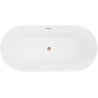 Mexen Luna Slim laisvai pastatoma vonia 170 x 75 cm, balta, šveistas varis - 52041707500-65