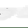 Mexen Oval Slim laisvai pastatoma prie sienos vonia 170 x 80 cm, balta, juodas perpylimas - 52661708000-70