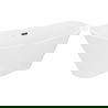 Mexen Dora laisvai stovinti vonia 150 x 75 cm, balta, juodas perpildymo - 52071507500-70