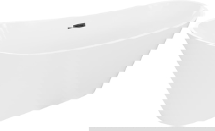 Mexen Dora laisvai stovinti vonia 150 x 75 cm, balta, juodas persipylimas - 52071507500-70