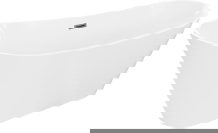 Mexen Dora laisvai pastatoma vonia 150 x 75 cm, balta, perpildymo angos gun metal - 52071507500-95