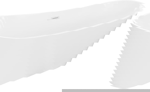 Mexen Dora laisvai pastatoma vonia 160 x 75 cm, balta, baltas perpildymo - 52071607500-20