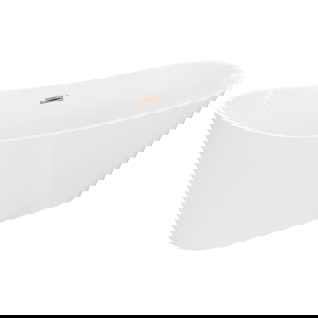 Mexen Dora laisvai pastatoma vonia 160 x 75 cm, balta, permatomas rožinis auksas - 52071607500-60