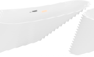 Mexen Dora laisvai pastatoma vonia 160 x 75 cm, balta, šlifuota vario perpylimas - 52071607500-65