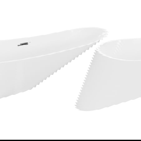 Mexen Dora laisvai pastatoma vonia 160 x 75 cm, balta, gun gray šlifuotas perteklius - 52071607500-66