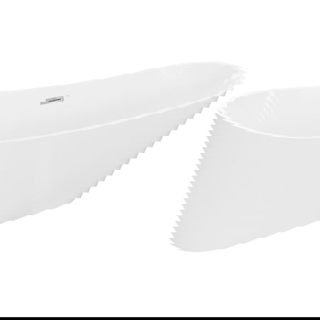 Mexen Dora laisvai stovinti vonia 170 x 75 cm, balta, chrominė perpildymo sistema - 52071707500-01