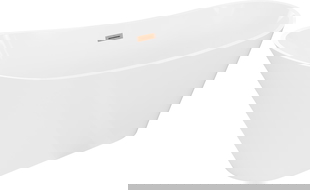 Mexen Dora laisvai pastatoma vonia 170 x 75 cm, balta, šlifuota vario perpildymo sistema - 52071707500-65