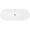 Mexen Lotos laisvai stovinti vonia 140 x 75 cm, balta, perteklius auksinis - 52051407700-50