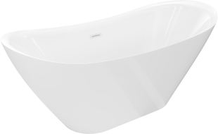 Mexen Lotos laisvai stovinti vonia 150 x 75 cm, balta, baltas perpylimas - 52051507700-20