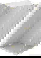 Mexen Lunar L Duo dušo kabina kairinė 110 x 85 cm, skaidri, šlifuoto aukso - 834L-110L-085P-55-00