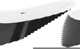 Mexen Lotos laisvai pastatoma vonia 150 x 75 cm, balta/juoda, auksinė perpylimo anga - 52051507775-50